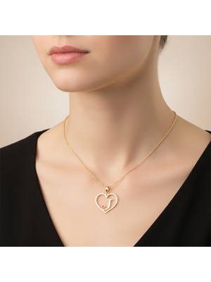 TabiTela 8 ayar altın kolye ucu Harf J   GM6086 0.5 gr