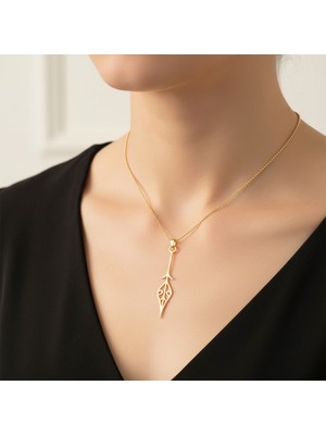 TabiTela 14 ayar altın kolye ucu ok   GM4138 0.5 gr