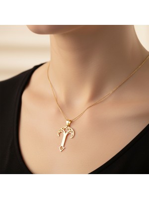 Tabitela 8 Ayar Altın Kolye Ucu Harf T   GM6216 0.5 gr