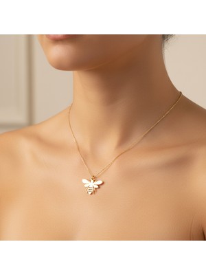 Tabitela 14 Ayar Altın Kolye Ucu Arı GM6473 1 gr