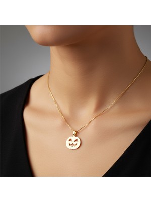 TabiTela 8 ayar altın kolye ucu bal kabağı   GM4037 1 gr