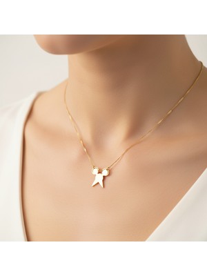 TabiTela 14 ayar altın kolye ucu Mickey Mouse   GM4031 1 gr