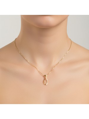 TabiTela 14 ayar altın kolye ucu çiçek GM3779 1 gr
