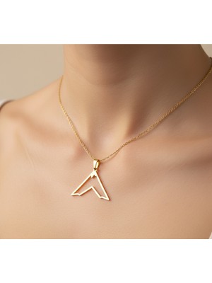 TabiTela 8 ayar altın kolye ucu dağ GM4764 0.5 gr