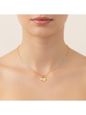 TabiTela 8 ayar altın kolye ucu Harf N   GM6147 0.5 gr