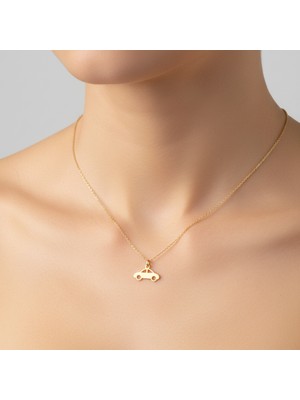 Tabitela 8 Ayar Altın Kolye Ucu Araba GM4484 0.5 gr