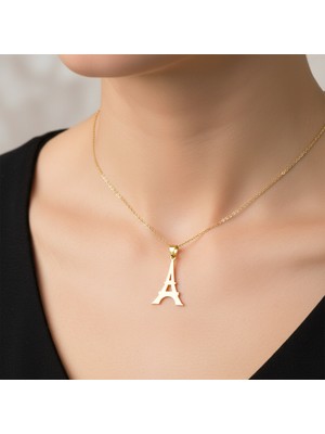 TabiTela 8 ayar altın kolye ucu Eiffel Kulesi   GM4566 0.5 gr