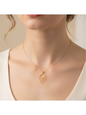 Tabitela 8 Ayar Altın Kolye Ucu Haç GM6335 1 gr