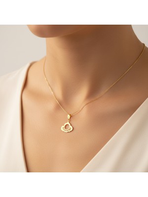 TabiTela 14 ayar altın kolye ucu bulut GM5948 1 gr