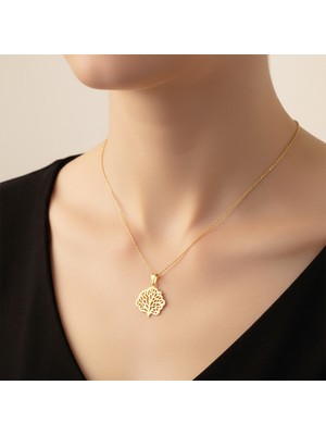 TabiTela 14 ayar altın kolye ucu mercan   GM4211 0.5 gr