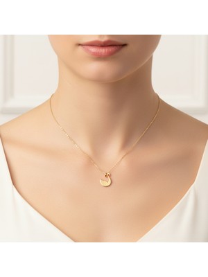 TabiTela 14 ayar altın kolye ucu kuğu GM5093 1 gr