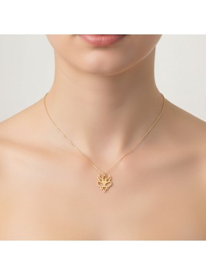 TabiTela 14 ayar altın kolye ucu şeytan GM5428 1 gr