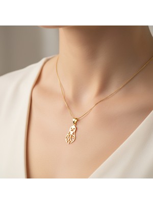 TabiTela 14 ayar altın kolye ucu hayalet   GM3936 1 gr