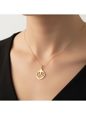 TabiTela 8 ayar altın kolye ucu bal kabağı   GM4070 1 gr