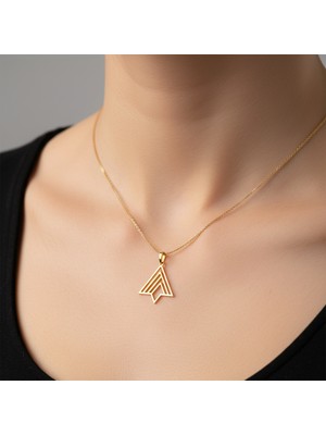Tabitela 8 Ayar Altın Kolye Ucu Üçgen GM5786 1 gr