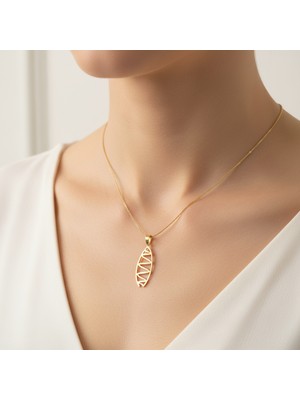 Tabitela 14 Ayar Altın Kolye Ucu Suşi Rulosu   GM5070 0.5 gr