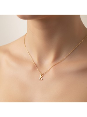 Tabitela 8 Ayar Altın Kolye Ucu Harf K   GM6100 1 gr