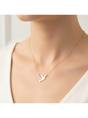 Tabitela 14 Ayar Altın Kolye Ucu Martı   GM5006 1 gr