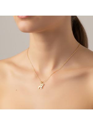 TabiTela 14 ayar altın kolye ucu Harf A   GM3325 1 gr