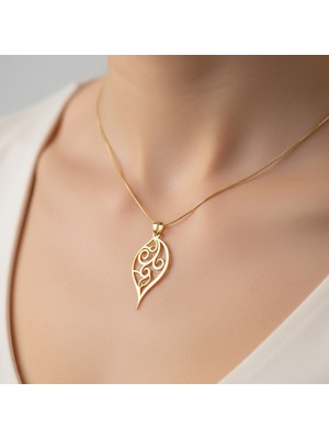 TabiTela 8 ayar altın kolye ucu  GM4149 1 gr