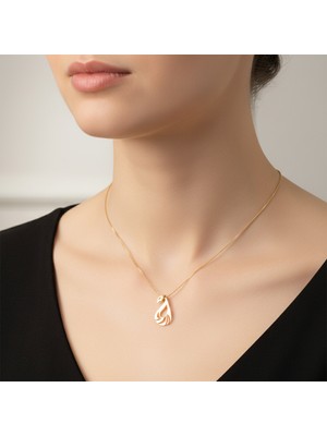 TabiTela 8 ayar altın kolye ucu kuğu GM5090 0.5 gr