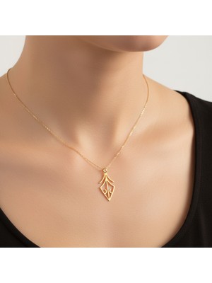 TabiTela 14 ayar altın kolye ucu ok   GM6432 0.5 gr