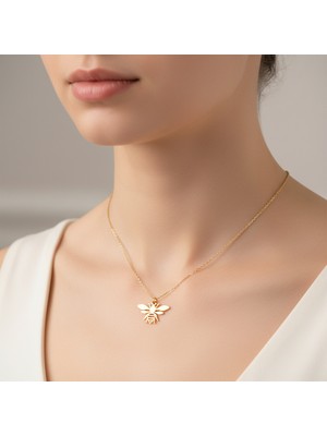 Tabitela 14 Ayar Altın Kolye Ucu Arı GM6471 0.5 gr