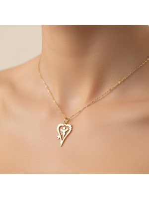 TabiTela 14 ayar altın kolye ucu küçük melek   GM6542 1 gr