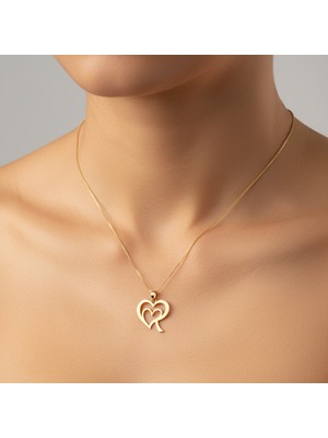 TabiTela 8 ayar altın kolye ucu Harf R   GM6168 0.5 gr