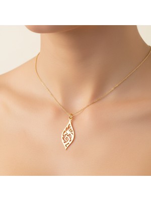 TabiTela 8 ayar altın kolye ucu ejderha   GM6673 1 gr