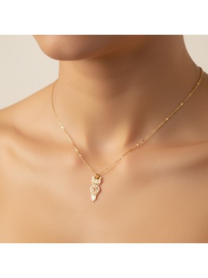 TabiTela 8 ayar altın kolye ucu eşek GM6656 1 gr