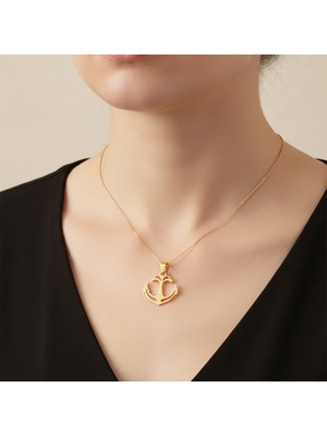 TabiTela 14 ayar altın kolye ucu çapa   GM6371 1 gr