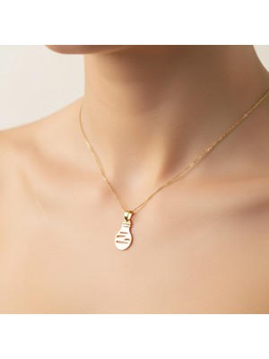 TabiTela 14 ayar altın kolye ucu ampul   GM6888 1 gr