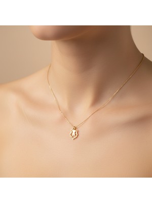 Tabitela 8 Ayar Altın Kolye Ucu Aslan   GM7333 1 gr