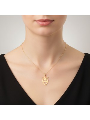 TabiTela 8 ayar altın kolye ucu maske   GM7474 1 gr