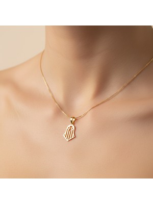 Tabitela 8 Ayar Altın Kolye Ucu Hayalet   GM6994 0.5 gr