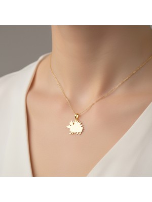 Tabitela 8 Ayar Altın Kolye Ucu Kirpi   GM7130 0.5 gr