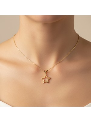 Tabitela 8 Ayar Altın Kolye Ucu Yıldız GM8110 0.5 gr