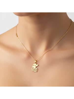 TabiTela 8 ayar altın kolye ucu kirpi   GM7133 1 gr