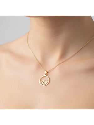 Tabitela 8 Ayar Altın Kolye Ucu Deniz GM7977 1 gr