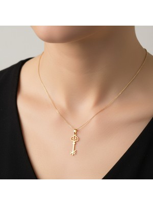 Tabitela 8 Ayar Altın Kolye Ucu Anahtar GM7227 0.5 gr