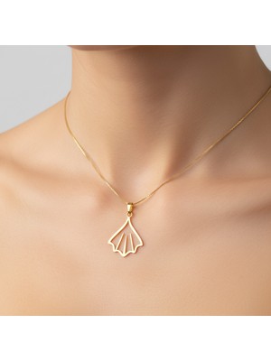 TabiTela 14 ayar altın kolye ucu deniz kabuğu   GM8032 0.5 gr