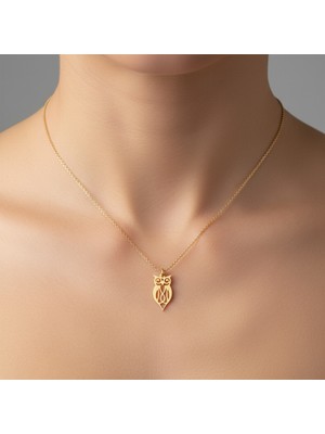 TabiTela 8 ayar altın kolye ucu baykuş   GM7695 0.5 gr