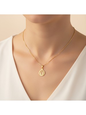 TabiTela 8 ayar altın kolye ucu fındık   GM7026 1 gr