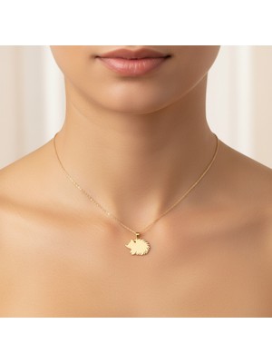 TabiTela 8 ayar altın kolye ucu kirpi   GM7137 0.5 gr