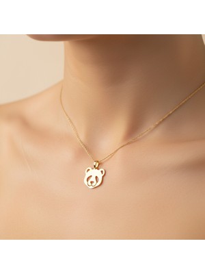 TabiTela 8 ayar altın kolye ucu panda   GM7725 1 gr