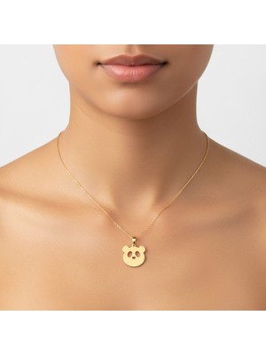 Tabitela 8 Ayar Altın Kolye Ucu Panda   GM7745 1 gr