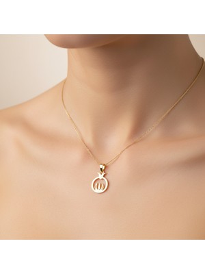 TabiTela 8 ayar altın kolye ucu nar GM7830 0.5 gr