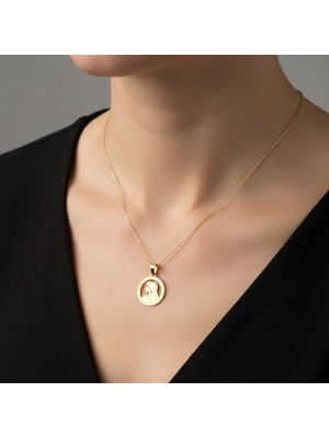 Tabitela 8 Ayar Altın Kolye Ucu Başak   GM8412 0.5 gr