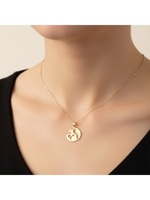 TabiTela 8 ayar altın kolye ucu sincap   GM8105 0.5 gr